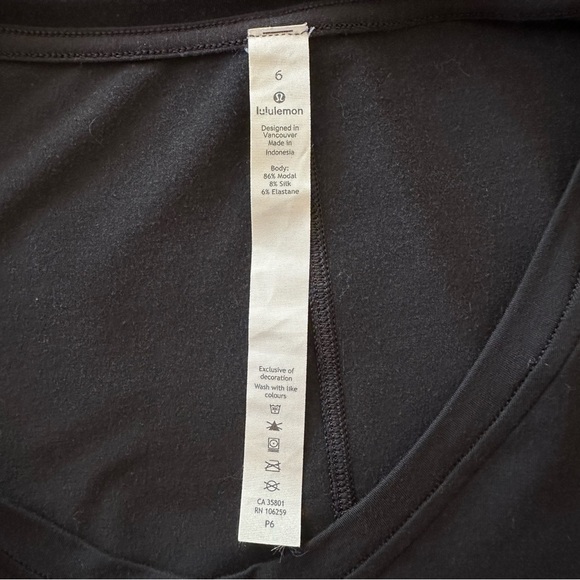 Lululemon Silk Blend Asymmetrical Long Sleeve Tunic Top - Picture 12 of 14